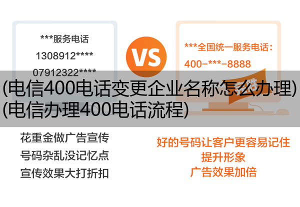 (电信400电话变更企业名称怎么办理)(电信办理400电话流程)